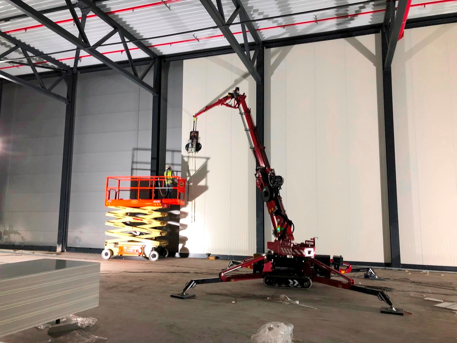 panelen hijsen in bestaand gebouw hoeflon