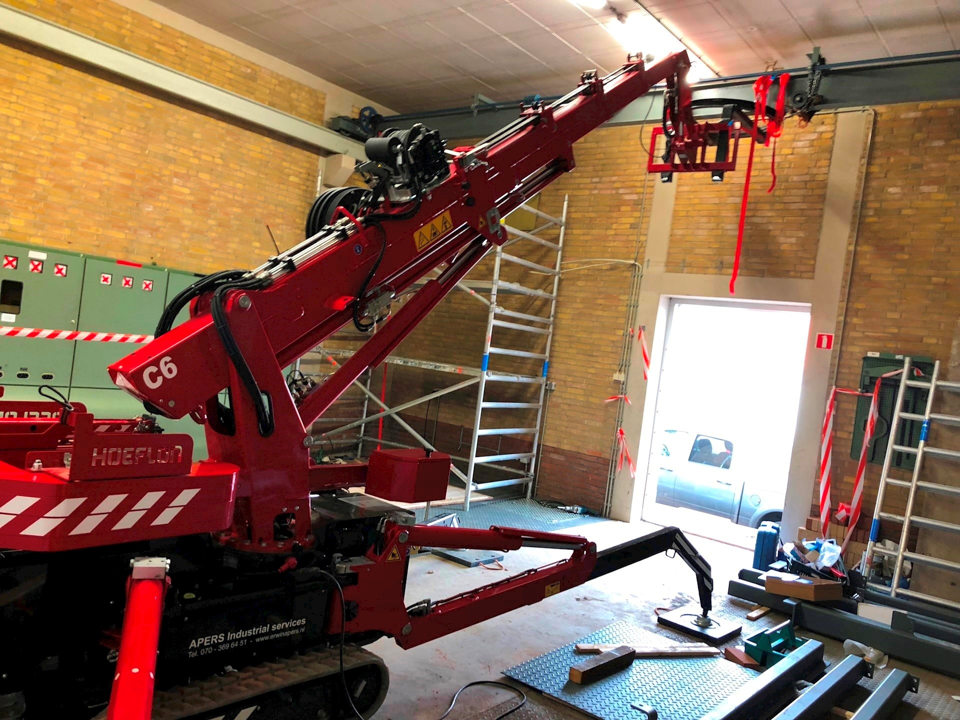 bovenloop kraan demonteren