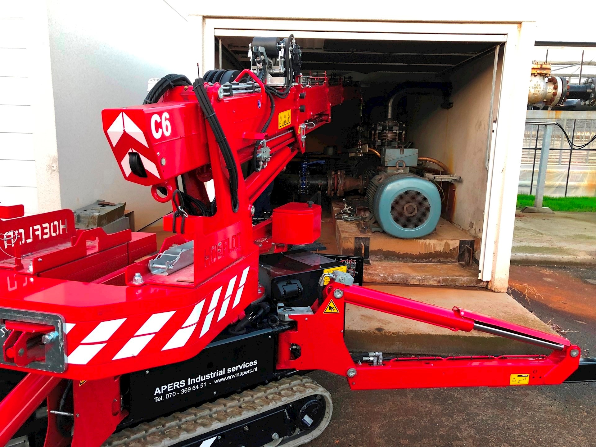 electro motor hijsen met hoeflon minihijskraan 