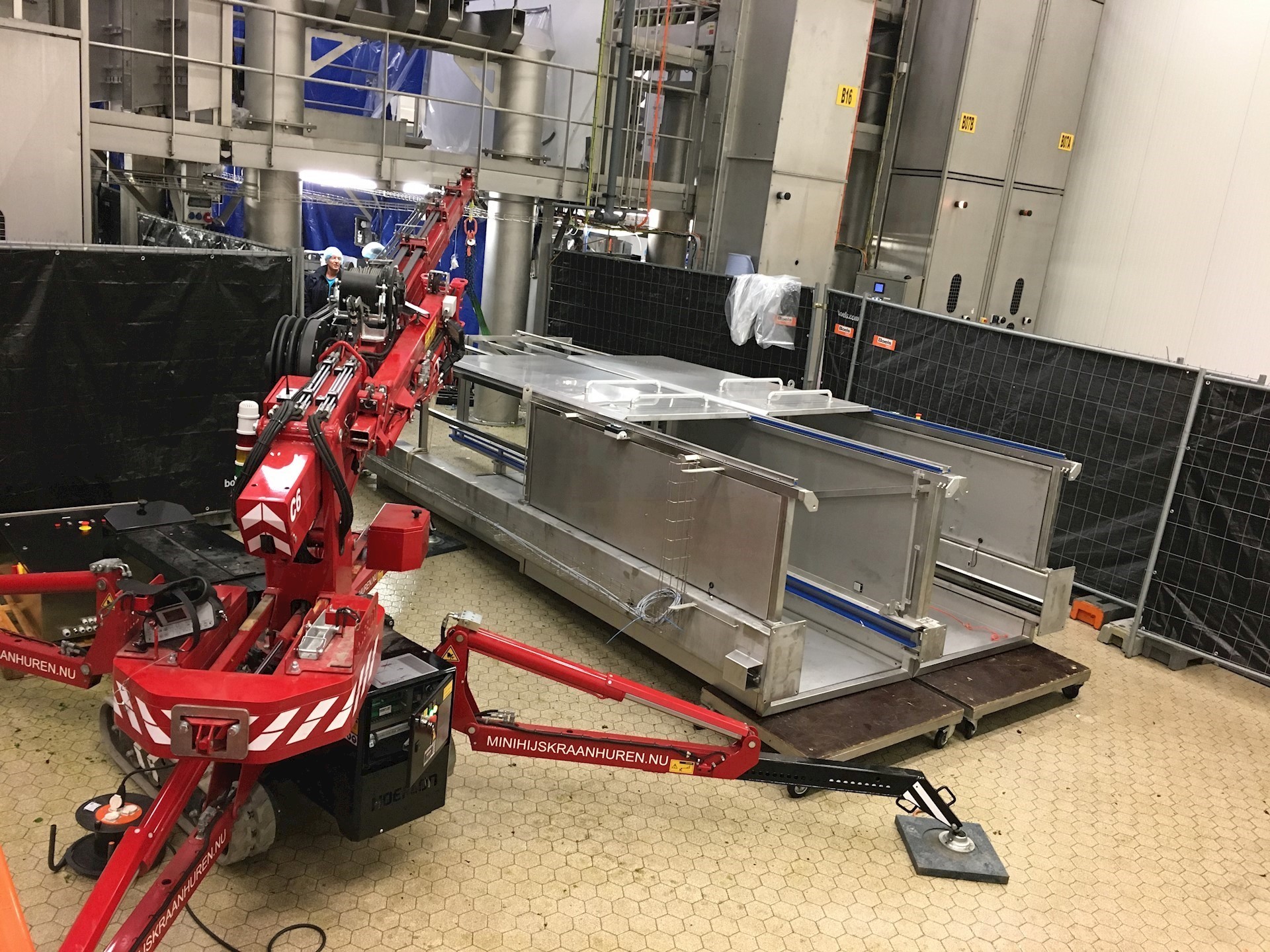 lift kantelen inpandig voedingsmiddelen industrie