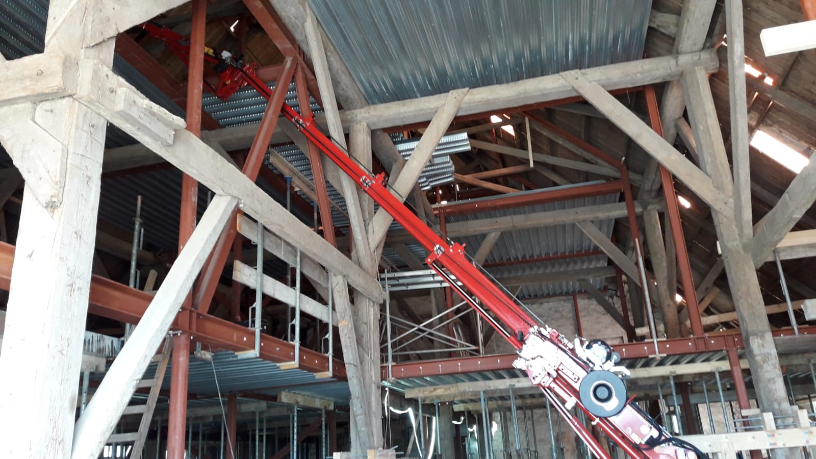 minihijskraan c6 binnen hijsen